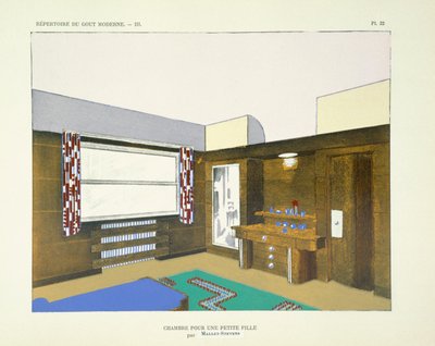 Schlafzimmer eines jungen Mädchens, aus 